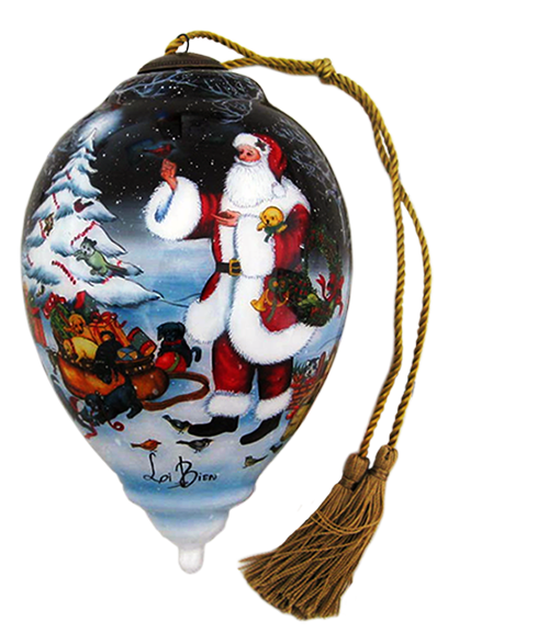 LiBien.com Santa Ornaments